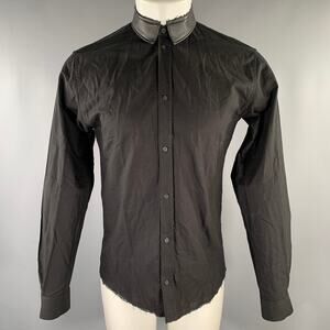 IRO Size S Black Cotton Long Sleeve Shirt